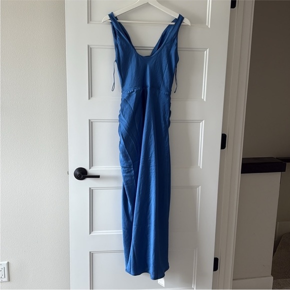 Abercrombie & Fitch Size XS Blue Cowl Neck Draped Mini Dress New With Tags. - Picture 7 of 15